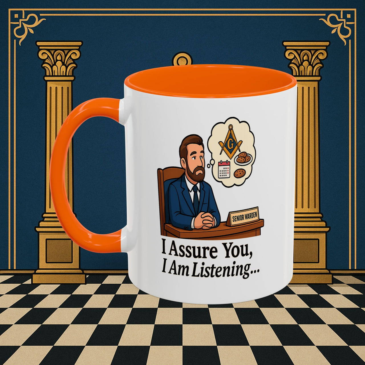 Masonic Mugs - Masonic Musings - Senior Warden Printify