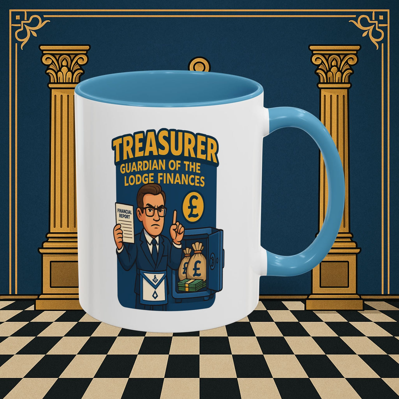 Masonic Mugs - Masonic Money Master - Treasurer Printify