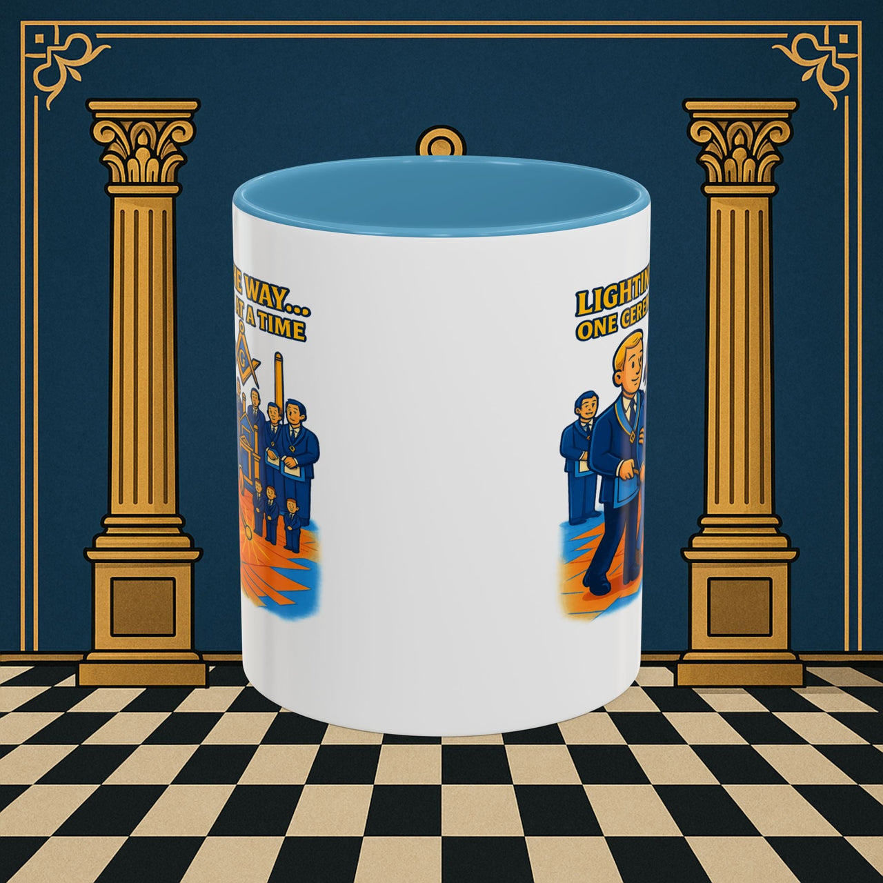 Masonic Mugs - Illuminated Brotherhood - Senior Deacon Printify
