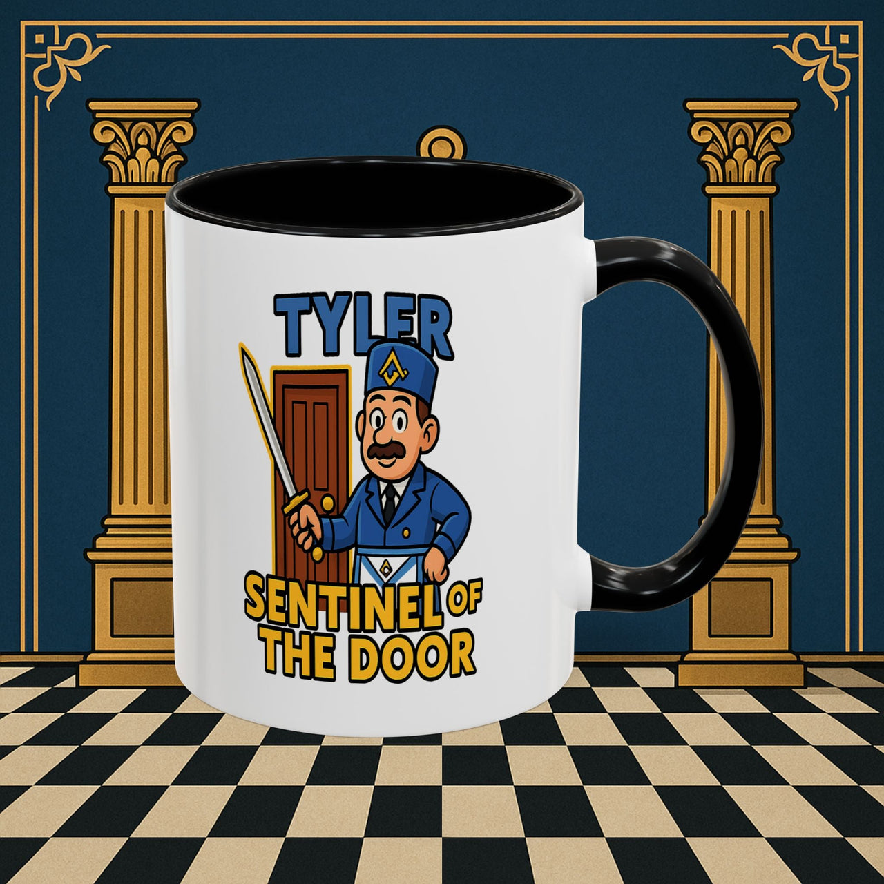 Masonic Mugs - Tyler's Watchful Guard - Tyler Printify
