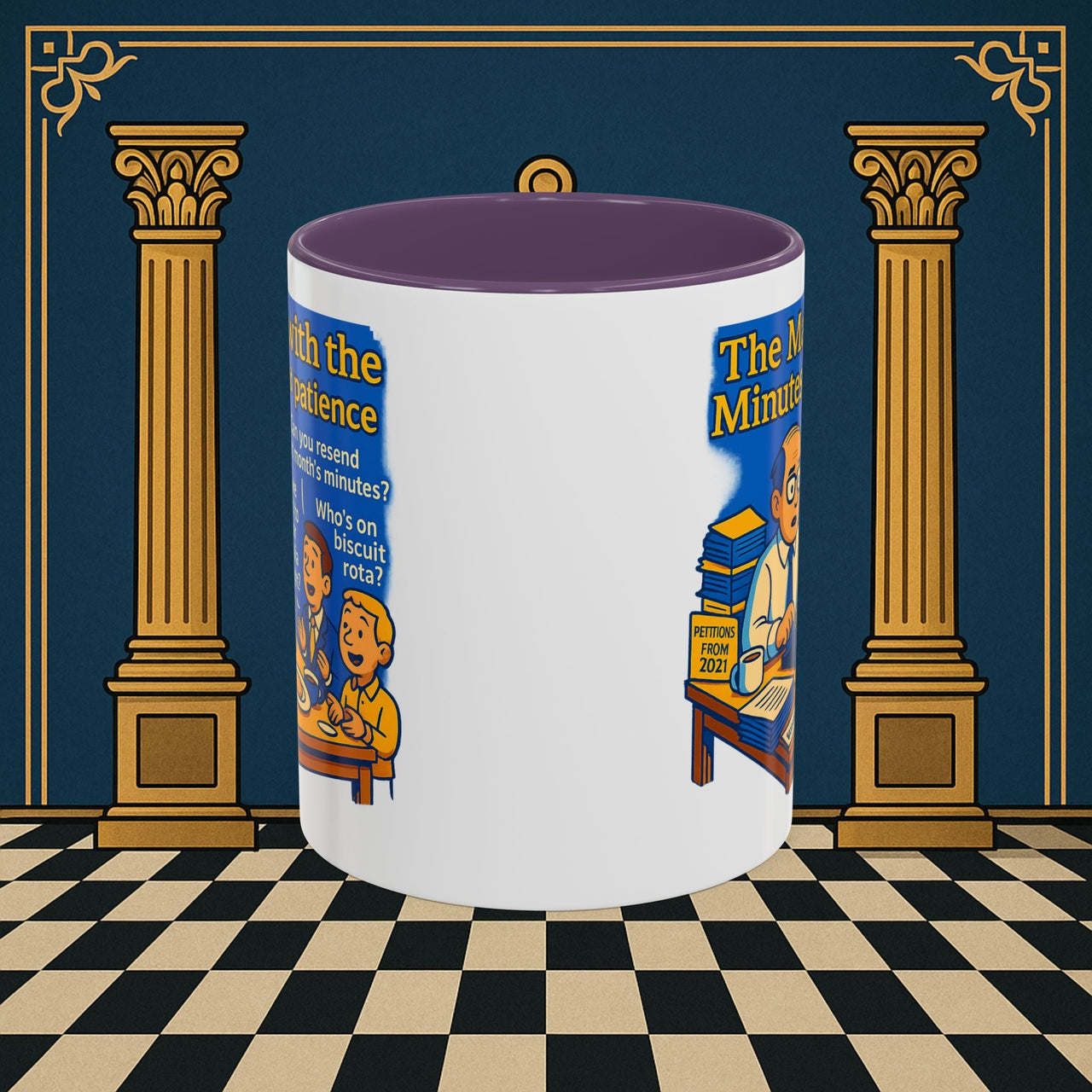 Masonic Mugs - Bureaucratic Blues - Secretary Printify