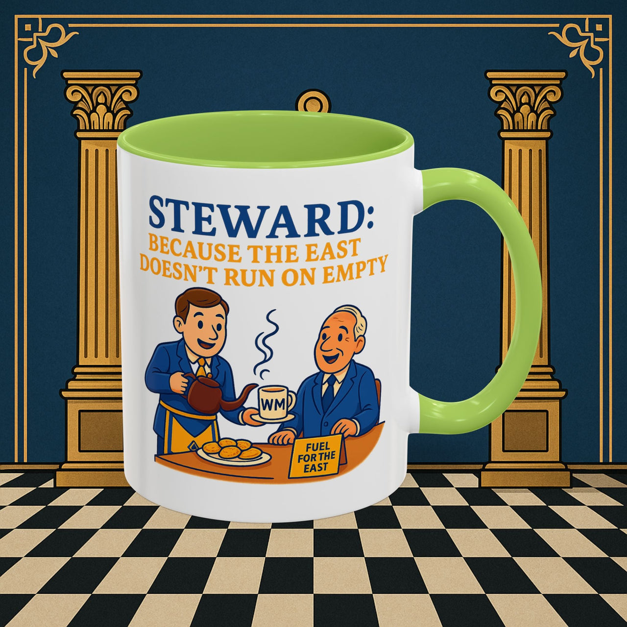 Masonic Mugs - Tea and Empires - Steward Printify