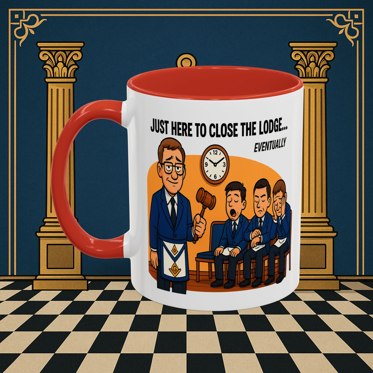 Masonic Mugs - Lodge of Endless Deliberation - Senior Warden Printify