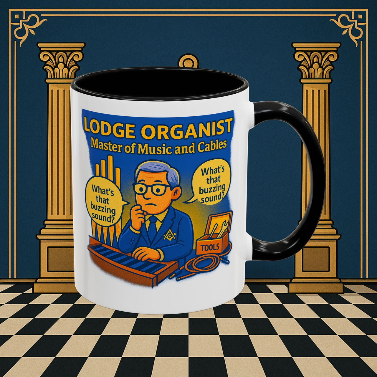 Masonic Mugs - Buzz Kill - Organist Printify
