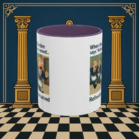 Masonic Mugs Ready to Go – Refreshments Are Served (Accent Coloured 11oz Mug) Printify