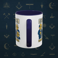Masonic Mugs Ready to Go – Hang In There! (Accent Coloured 11oz Mug) Printify