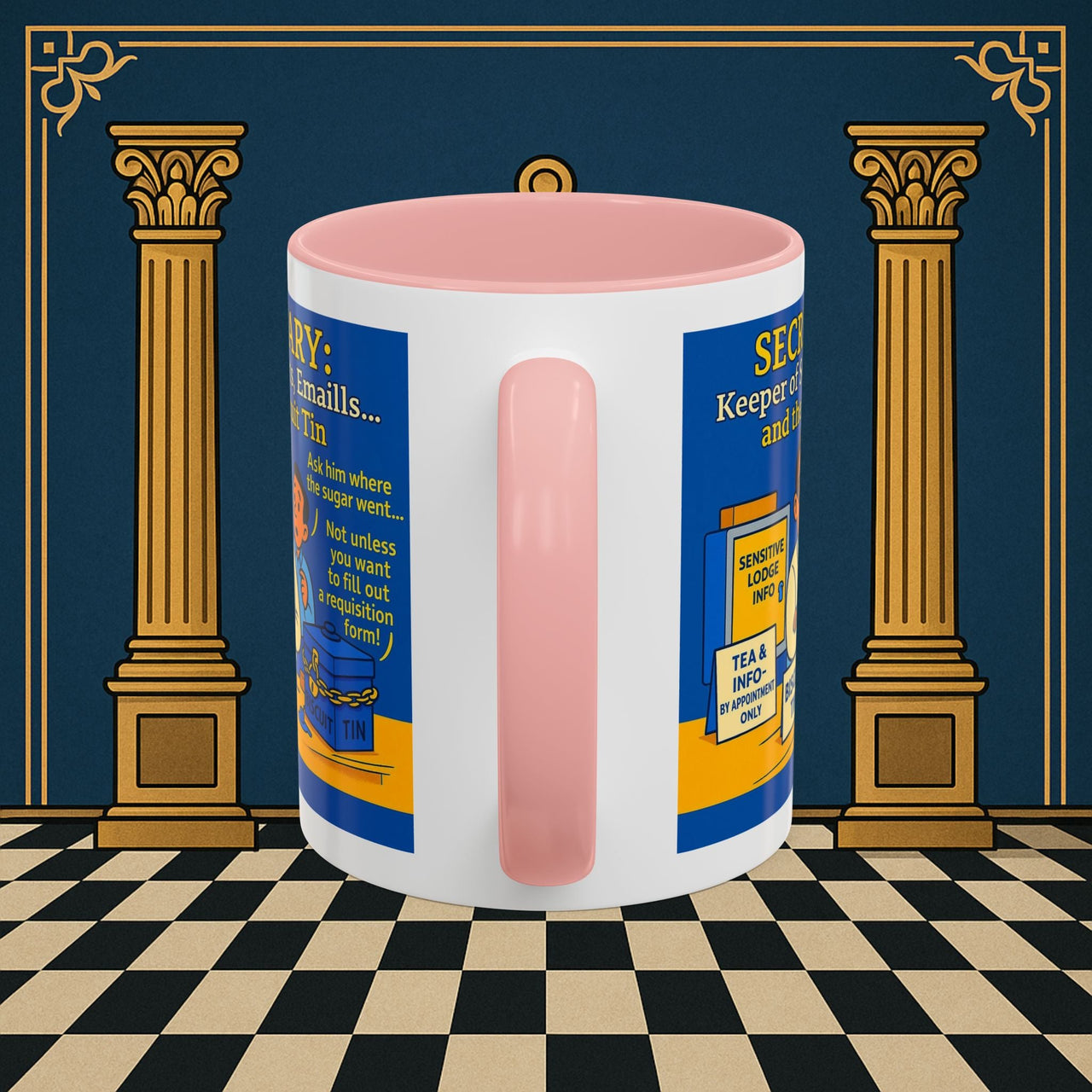 Masonic Mugs - Bureaucratic Biscuit Bouncer - Secretary Printify