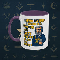 Masonic Mugs – Grumpy Old Past Master (Accent Coloured 11oz Mug) Printify