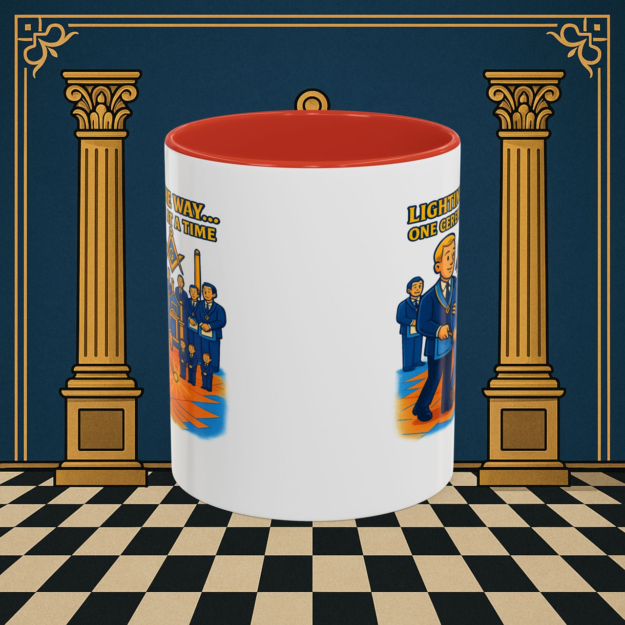 Masonic Mugs - Illuminated Brotherhood - Senior Deacon Printify