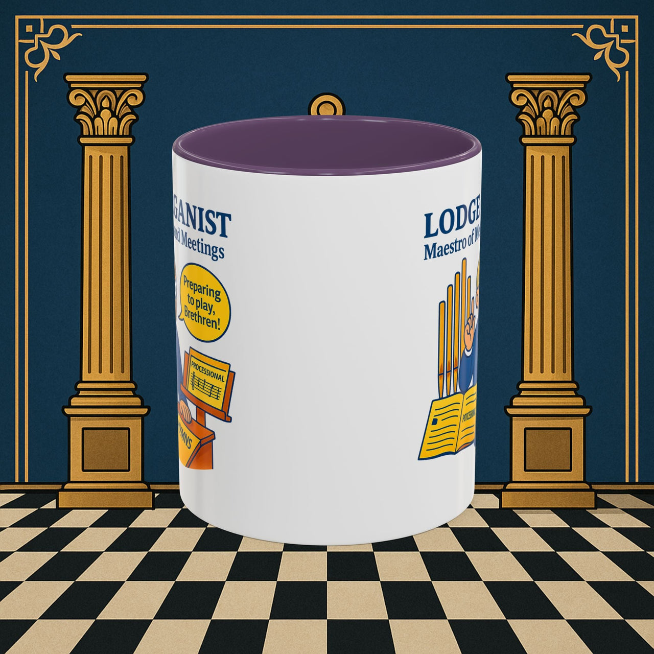 Masonic Mugs - Maestro of Melodies - Organist Printify