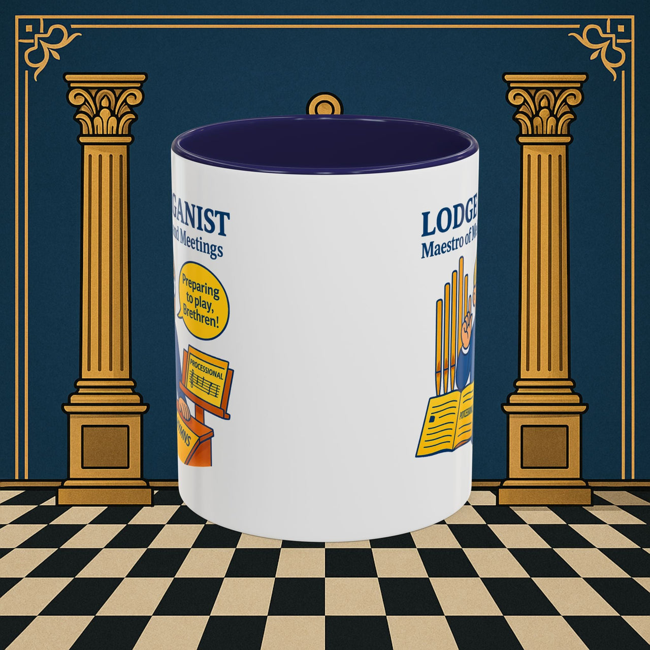 Masonic Mugs - Maestro of Melodies - Organist Printify