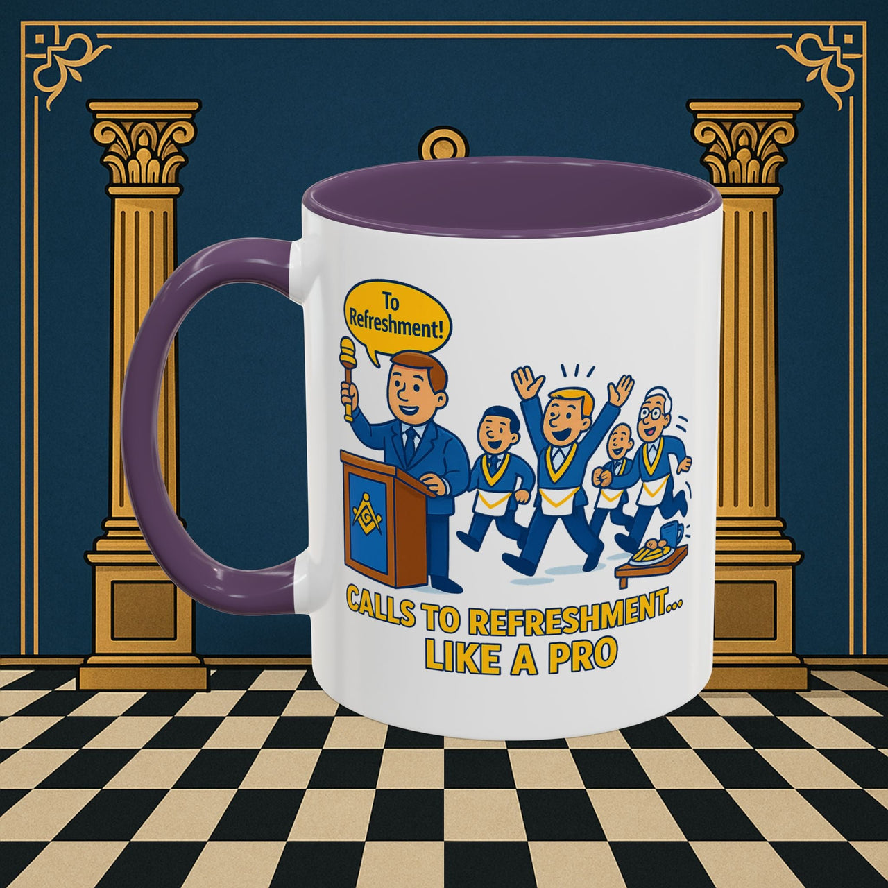 Masonic Mugs - Masonic Refreshment Revelry: Fraternal Lodge Humor, Junior Warden Printify