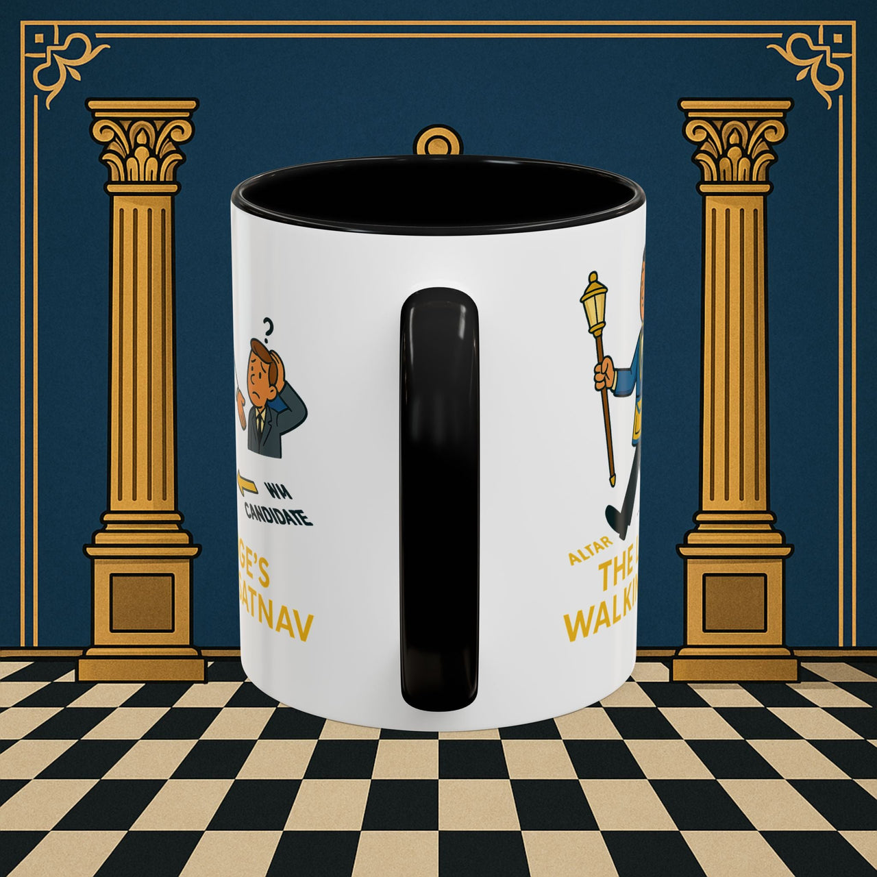 Masonic Mugs - The Lodge's Walking Satnav - Senior Deacon Printify