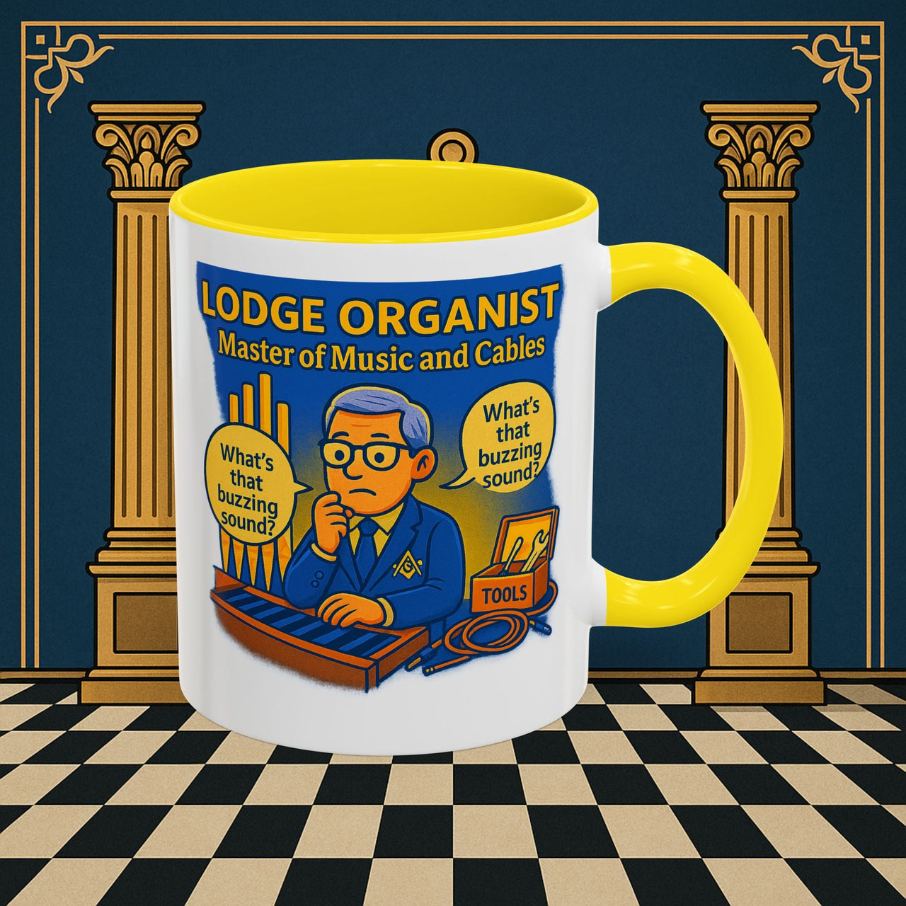 Masonic Mugs - Buzz Kill - Organist Printify