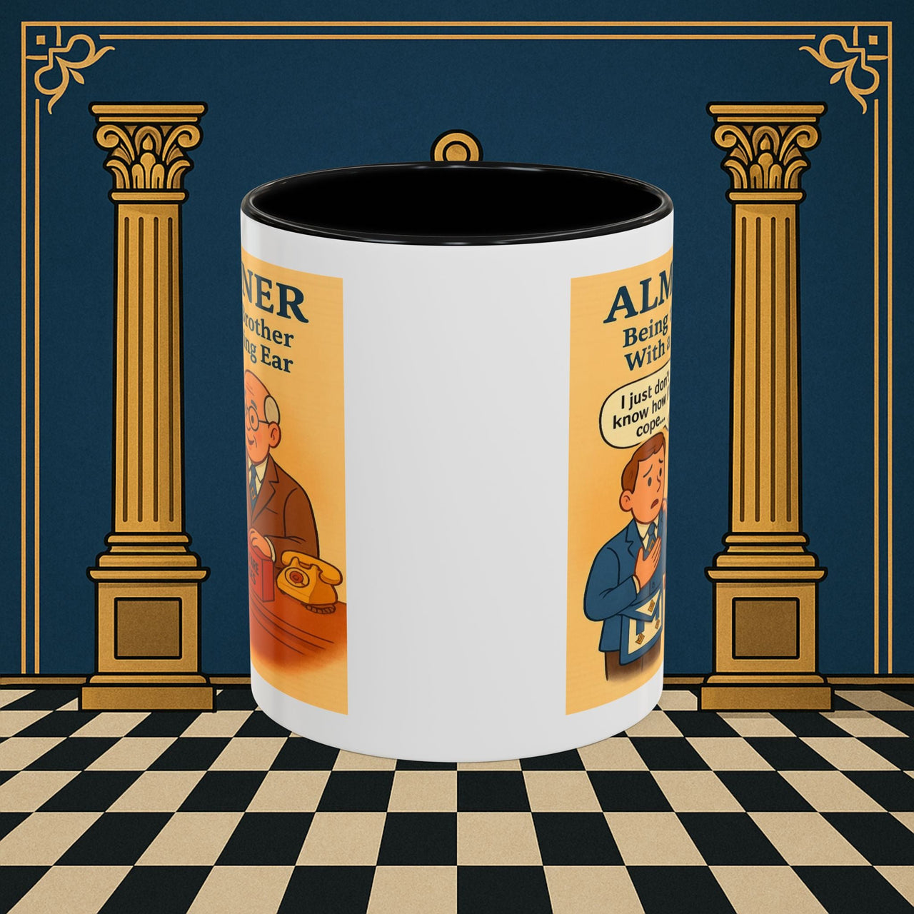 Masonic Mugs - Brotherly Welfare - Almoner Printify
