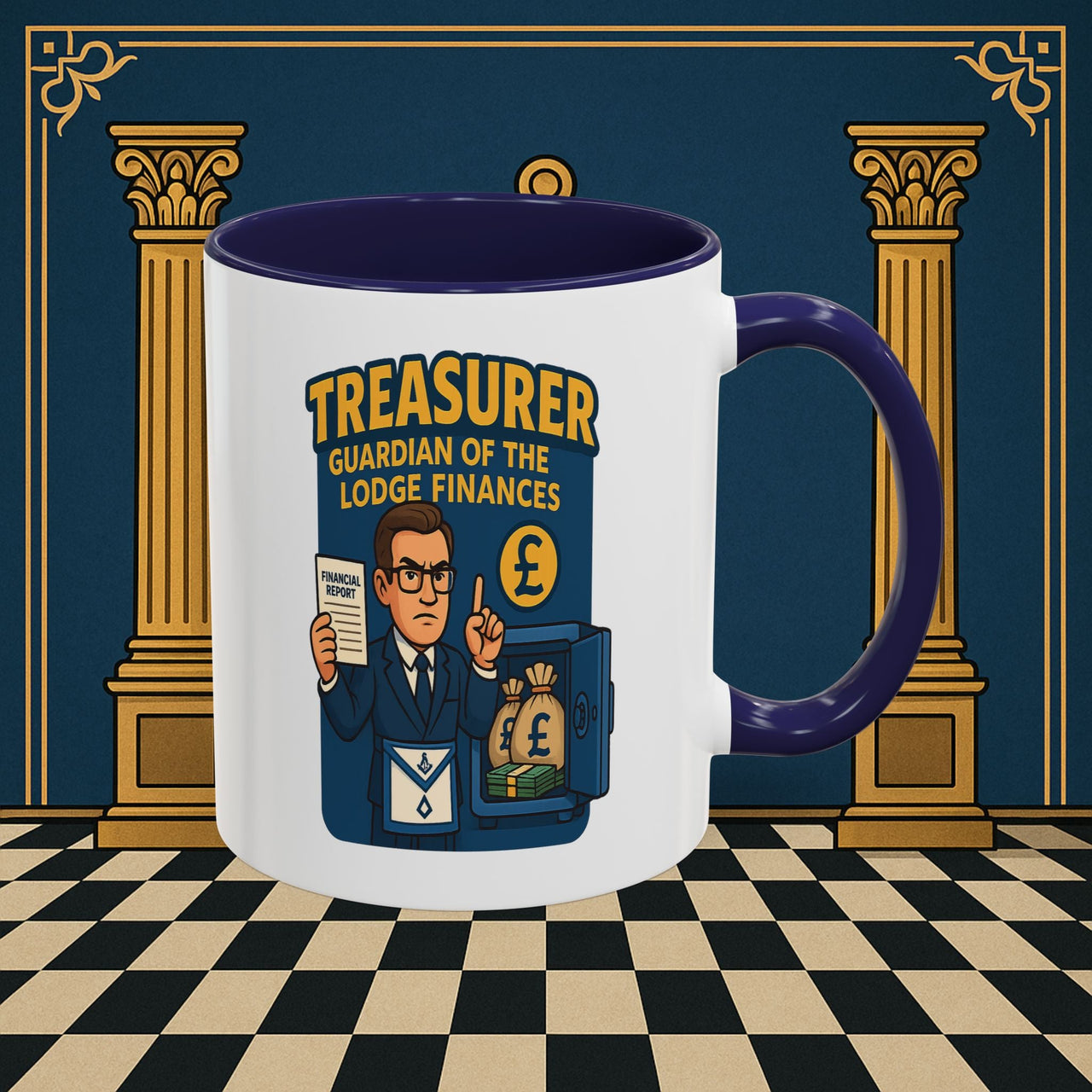 Masonic Mugs - Masonic Money Master - Treasurer Printify