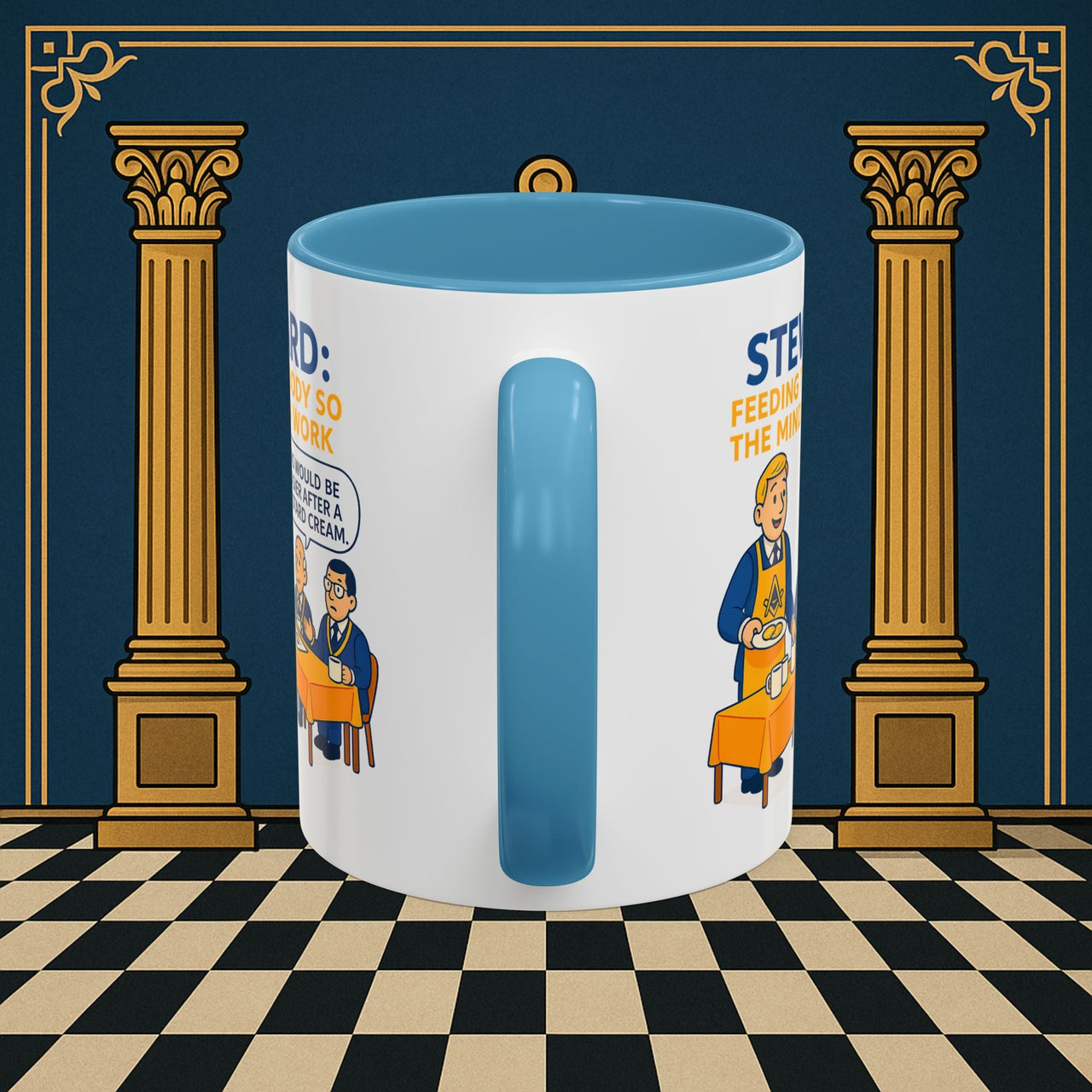 Masonic Mugs - Refreshment of Reason - Steward Printify