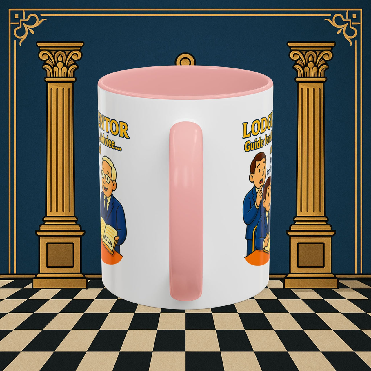Masonic Mugs - Lodge Mentor: Fraternal Ritual Guidance, Lodge Mentor Printify