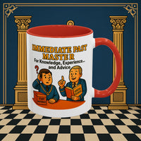 Masonic Mugs - Accent Coloured 11oz Mug - Wisdom Transfer Printify