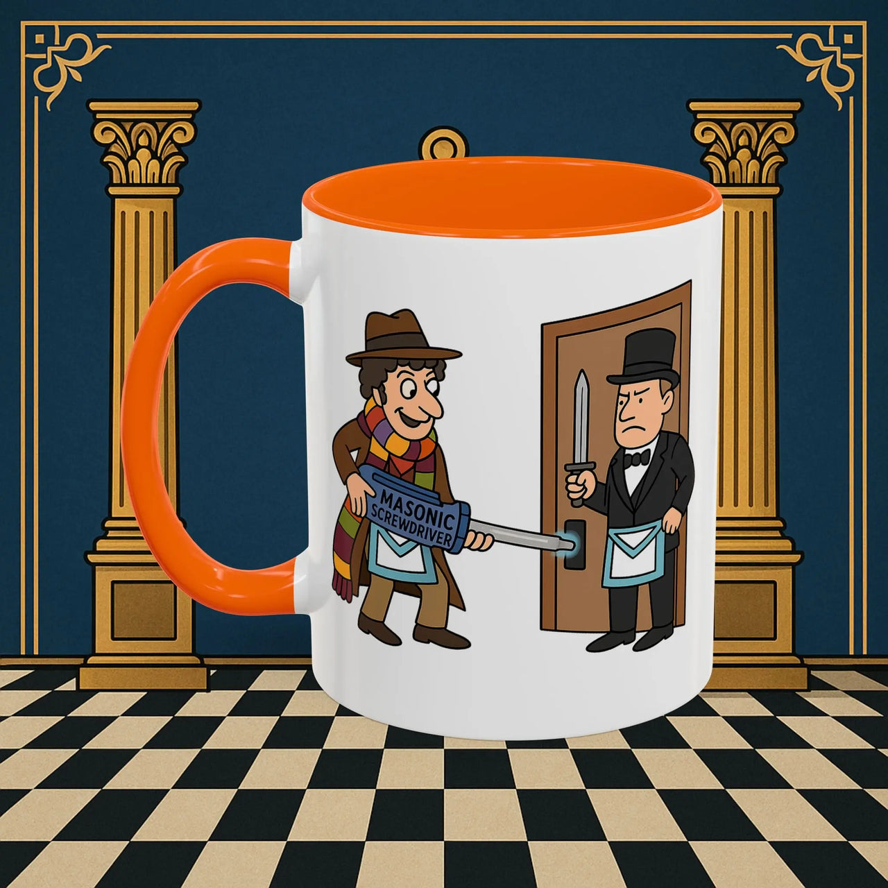 Masonic Mugs – Master of Improvisation (Accent Coloured 11oz Mug) Printify