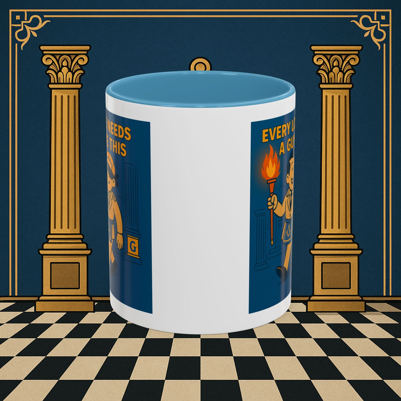 Masonic Mugs Ready to Go – Every Lodge Needs a Guy Like This (Accent Coloured 11oz Mug) Printify