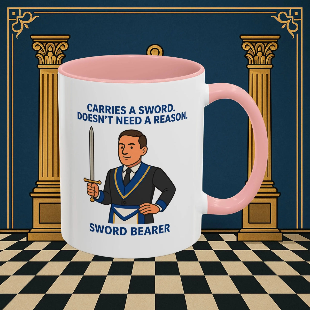 Masonic Mugs - Sword of Mystery - Provincial Sword Bearer Printify