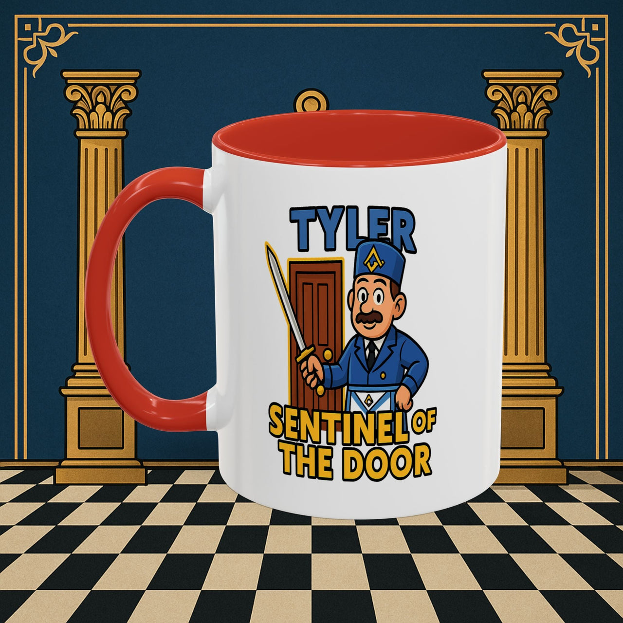 Masonic Mugs - Tyler's Watchful Guard - Tyler Printify
