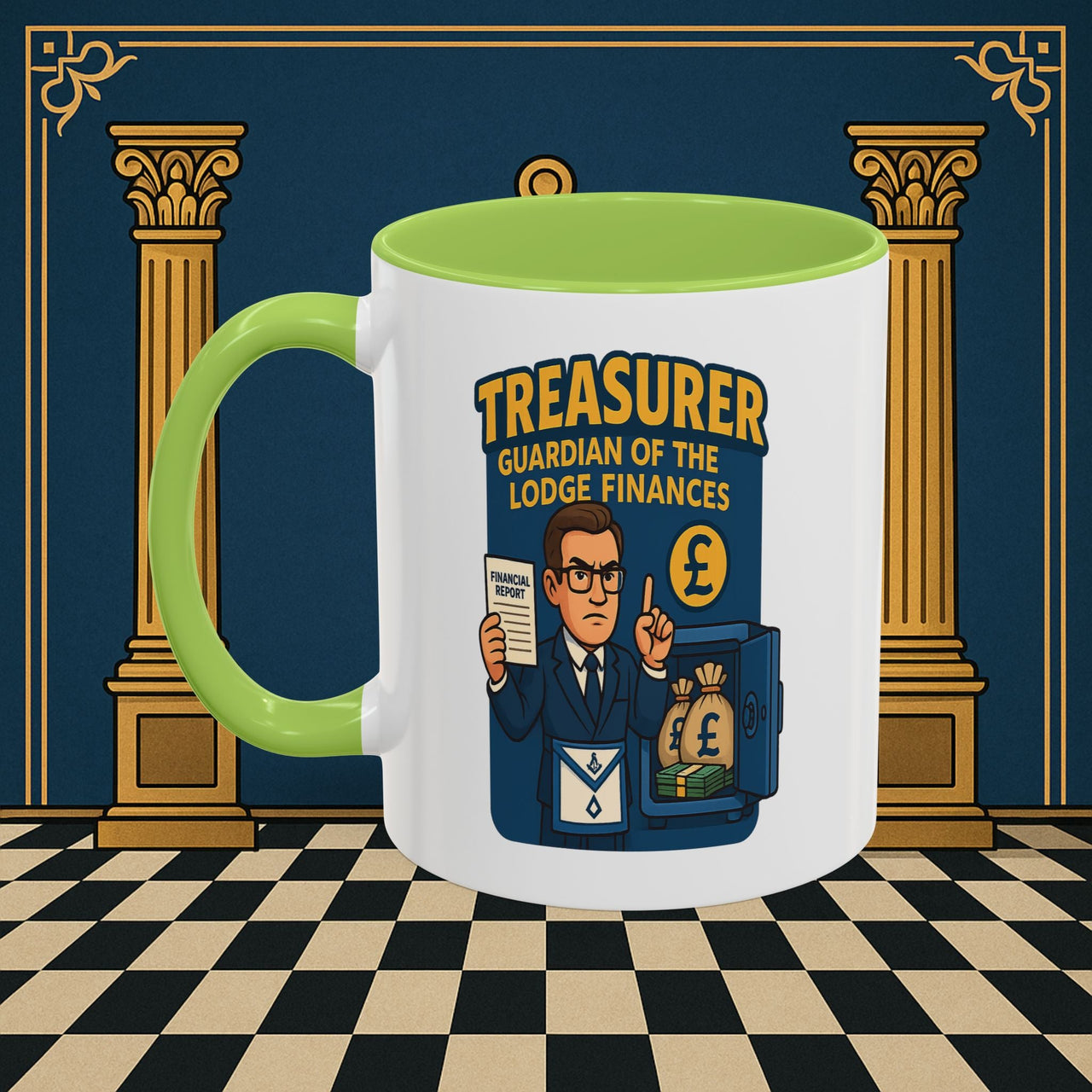 Masonic Mugs - Masonic Money Master - Treasurer Printify