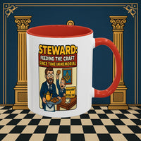 Masonic Mugs - Feeding Freemasonry's Fellowship - Steward Printify