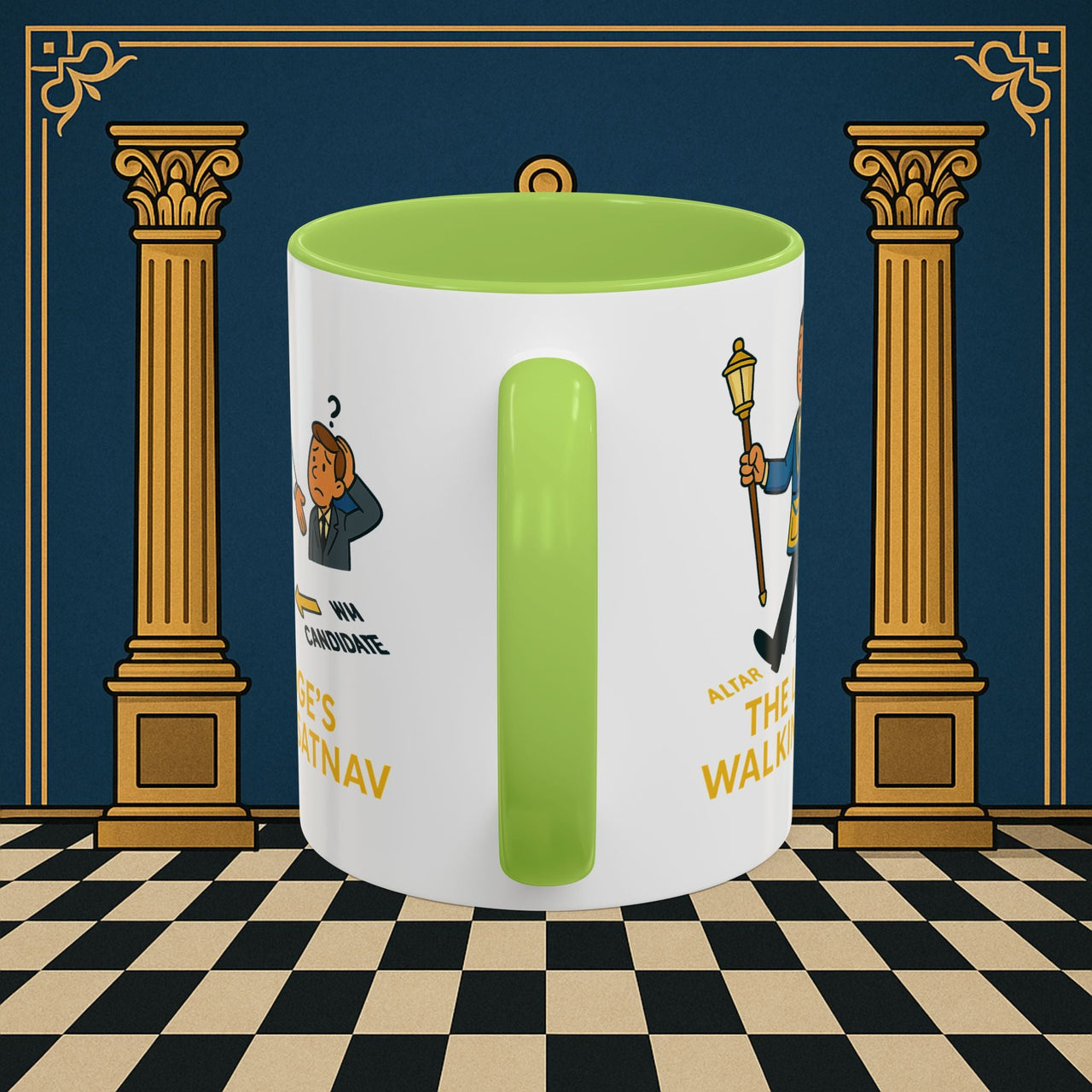 Masonic Mugs - The Lodge's Walking Satnav - Senior Deacon Printify