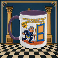 Masonic Mugs - Masonic Anticipation: Lodge Ninja in Waiting, Junior Deacon Printify