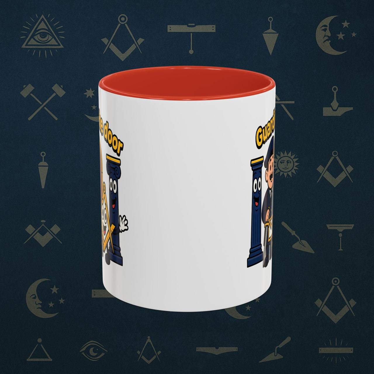 Masonic Mugs - Guarding the Door - Tyler Printify