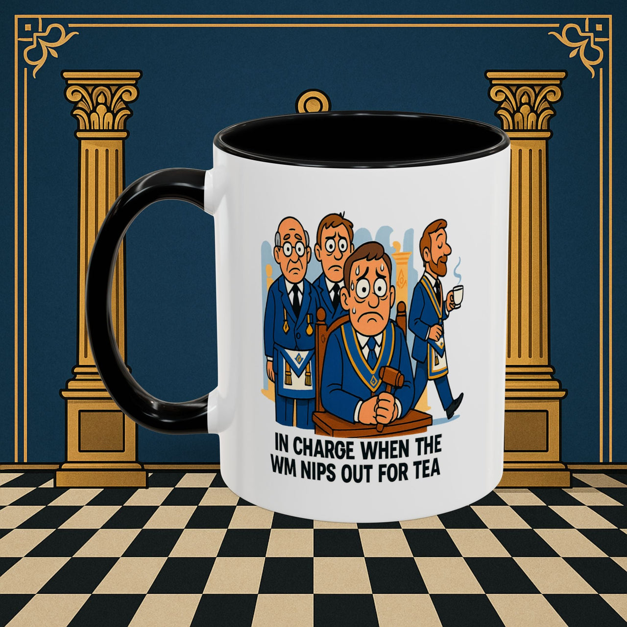 Masonic Mugs - Tea Time Troubles - Senior Warden Printify