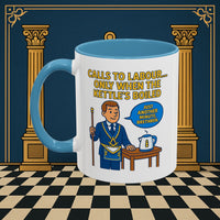 Masonic Mugs - Masonic Tea Break: Fraternal Humor in Comic Book Style, Junior Warden Printify
