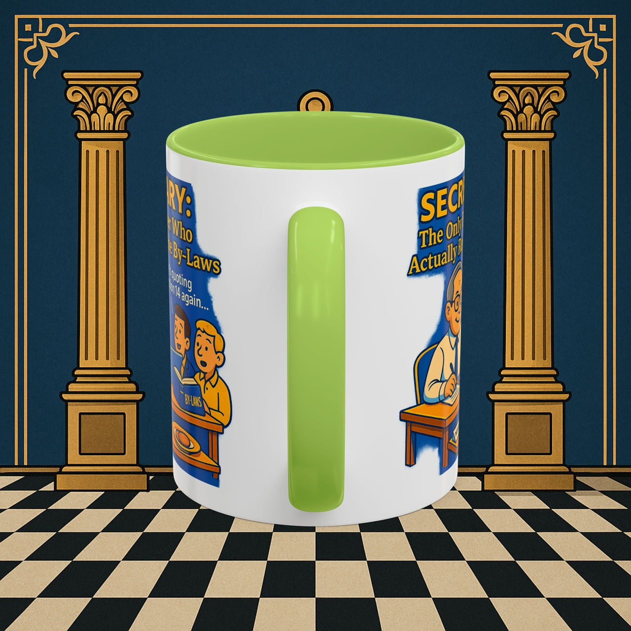 Masonic Mugs - Bureaucratic Bliss - Secretary Printify