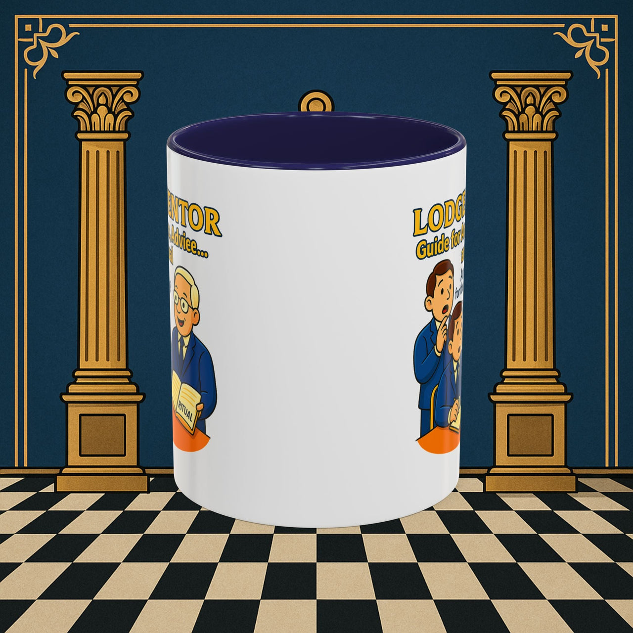 Masonic Mugs - Lodge Mentor: Fraternal Ritual Guidance, Lodge Mentor Printify