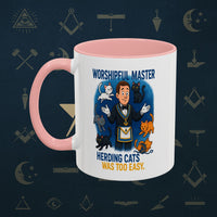 Masonic Mugs - Masonic Cats Assemble - Worshipful Master Printify
