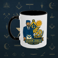 Masonic Mugs - Masonic Golden Jubilee - 50 years anniversary Printify