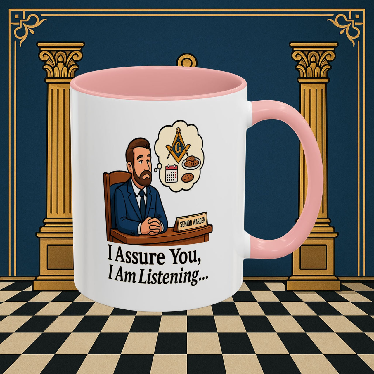 Masonic Mugs - Masonic Musings - Senior Warden Printify