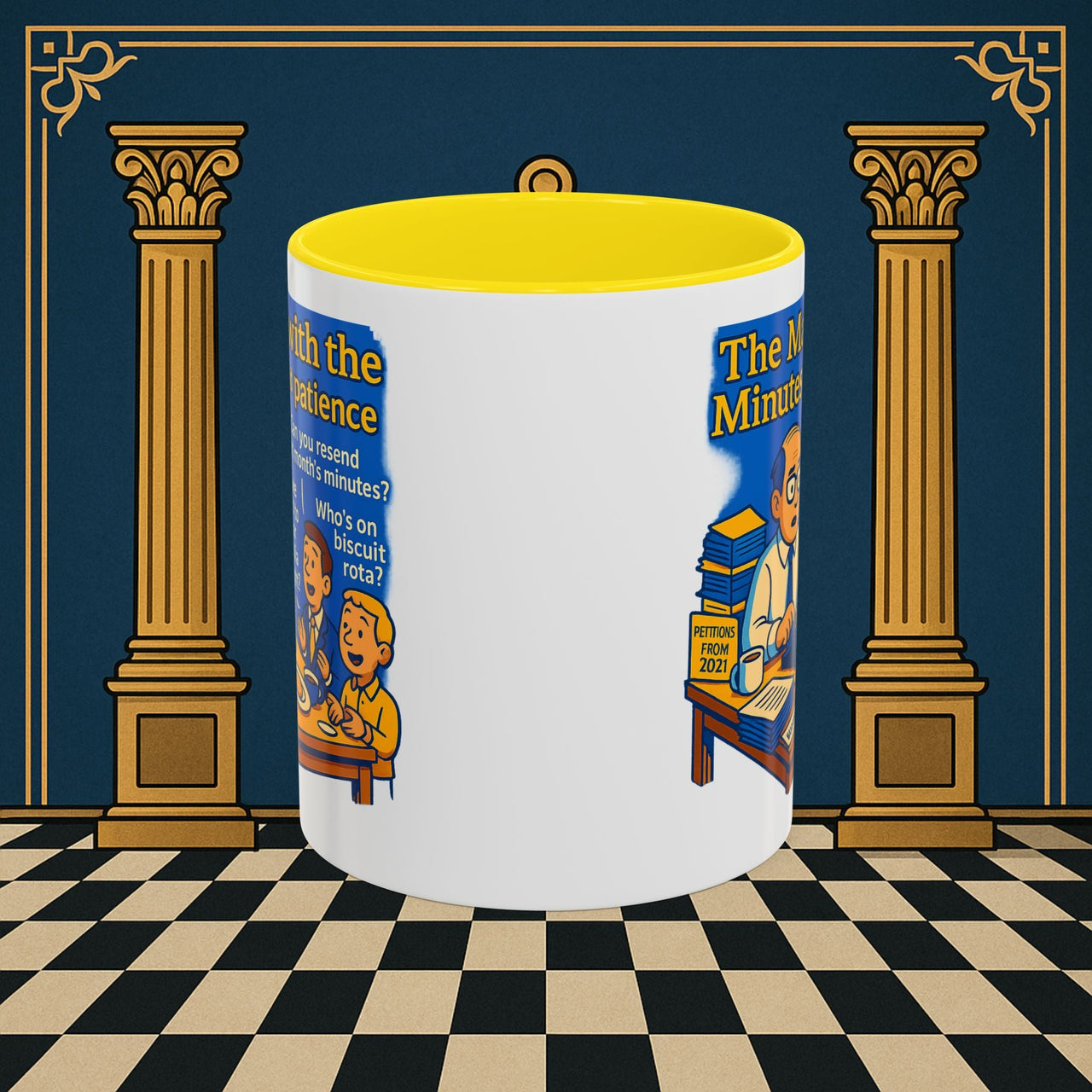 Masonic Mugs - Bureaucratic Blues - Secretary Printify