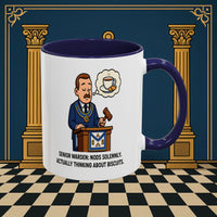 Masonic Mugs - Biscuits on the Brain - Senior Warden Printify