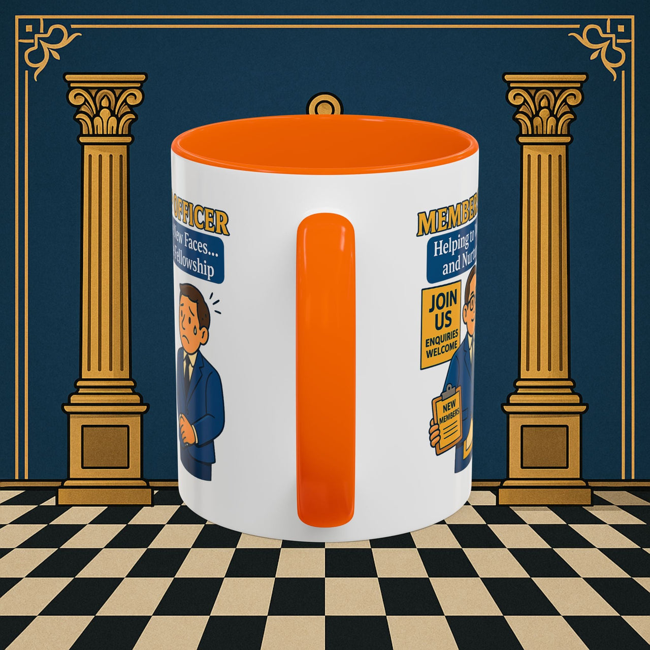 Masonic Mugs - Welcome to the Club - Membership Secretary Printify