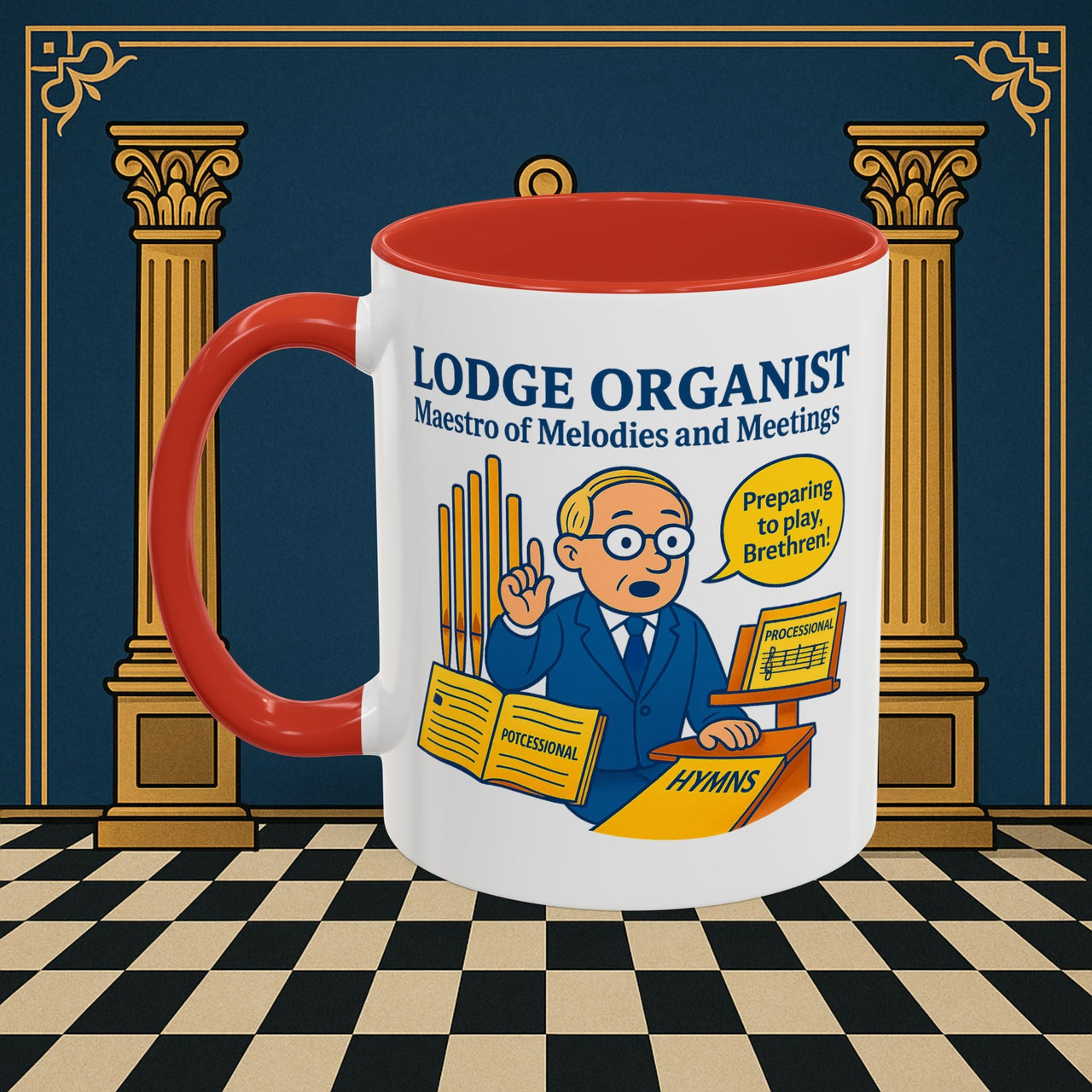 Masonic Mugs - Maestro of Melodies - Organist Printify