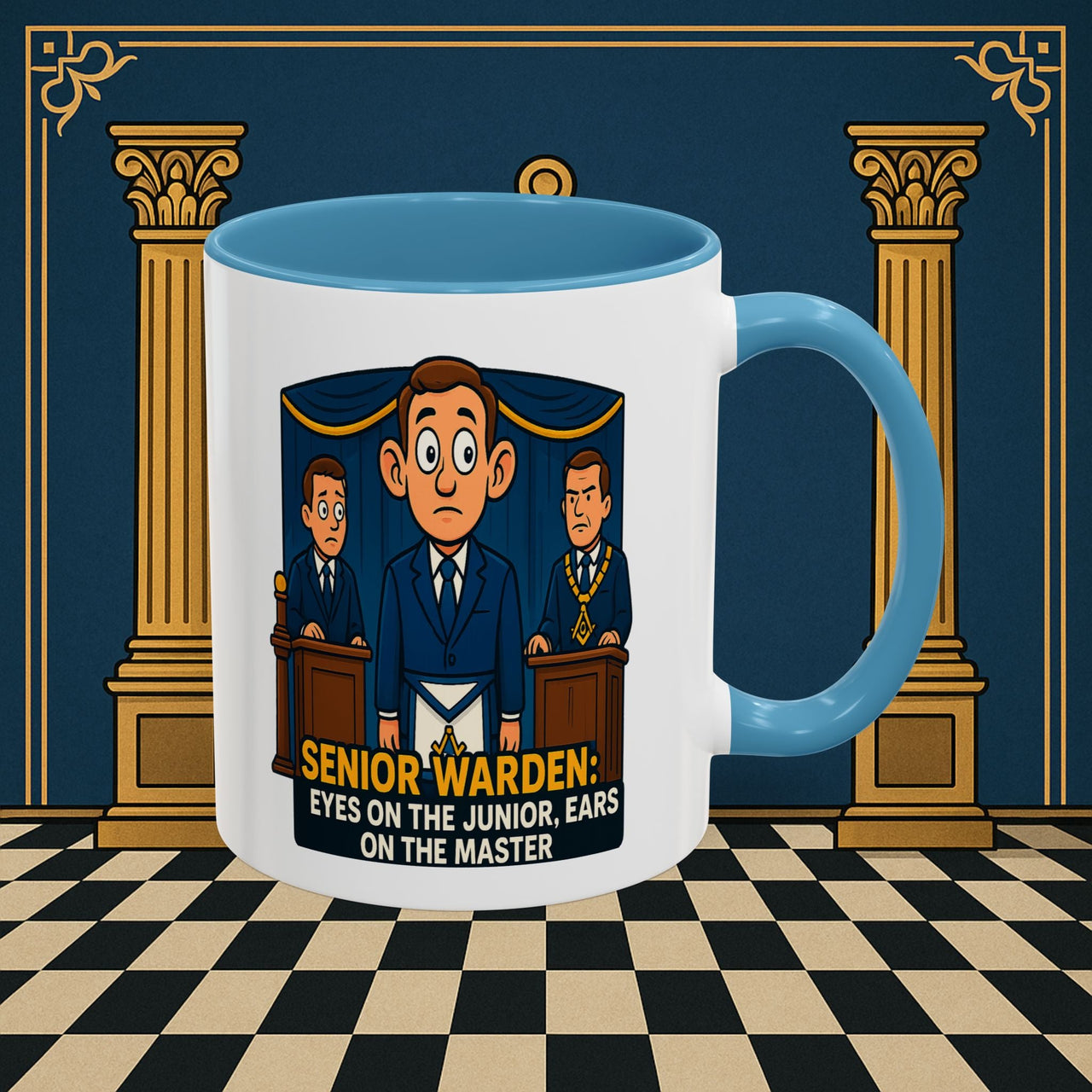 Masonic Mugs - Masonic Watchfulness - Senior Warden Printify