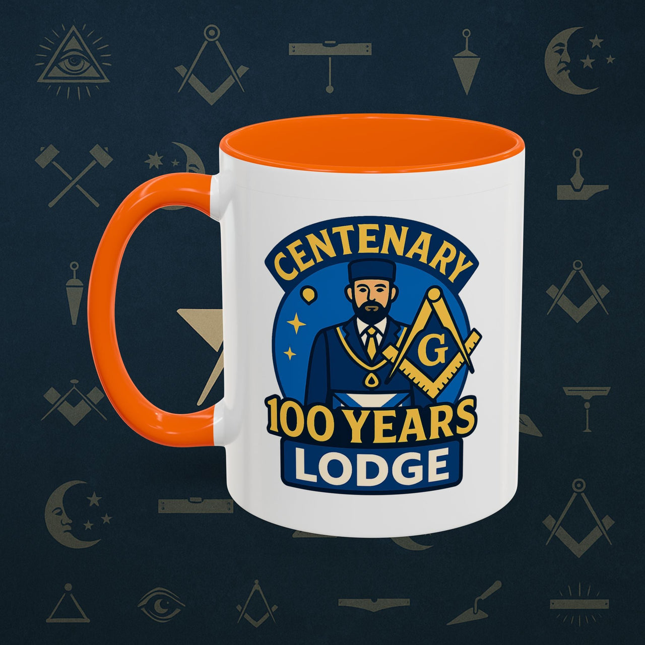 Masonic Mugs - Centennial Brotherhood - 100 years lodge anniversary Printify