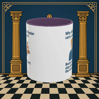 Masonic Mugs Ready to Go – Past Master with a Traffic Cone (Accent Coloured 11oz Mug) Printify