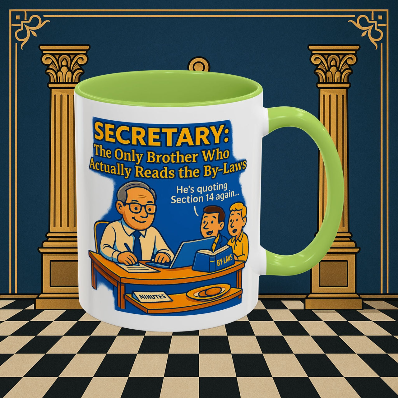 Masonic Mugs - Bureaucratic Bliss - Secretary Printify