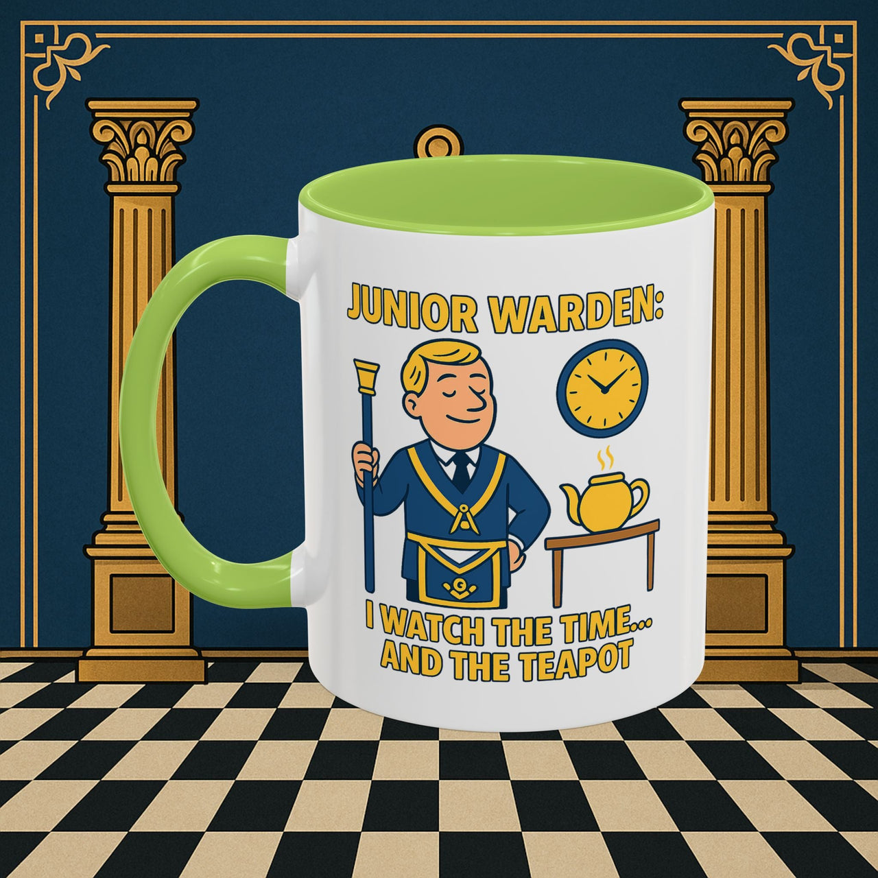 Masonic Mugs - Masonic Moments: Lodge Officer's Tea Time, Junior Warden Printify