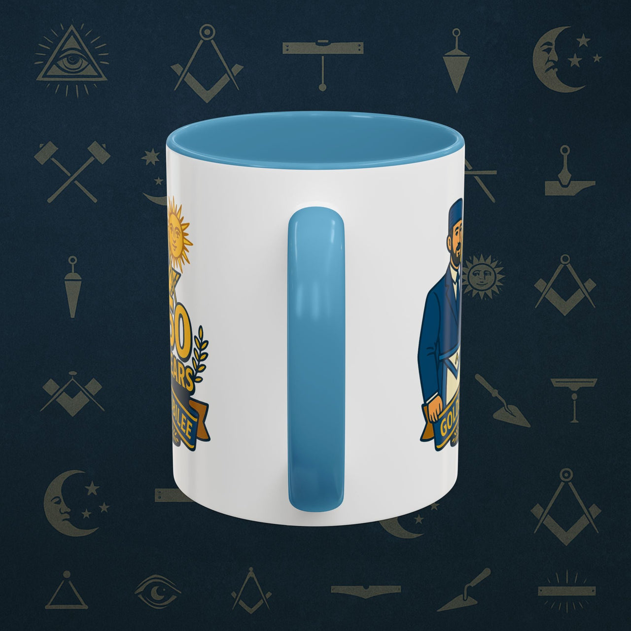 Masonic Mugs - Masonic Golden Jubilee - 50 years anniversary Printify
