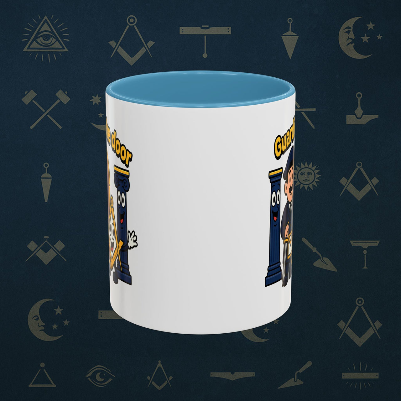 Masonic Mugs - Guarding the Door - Tyler Printify